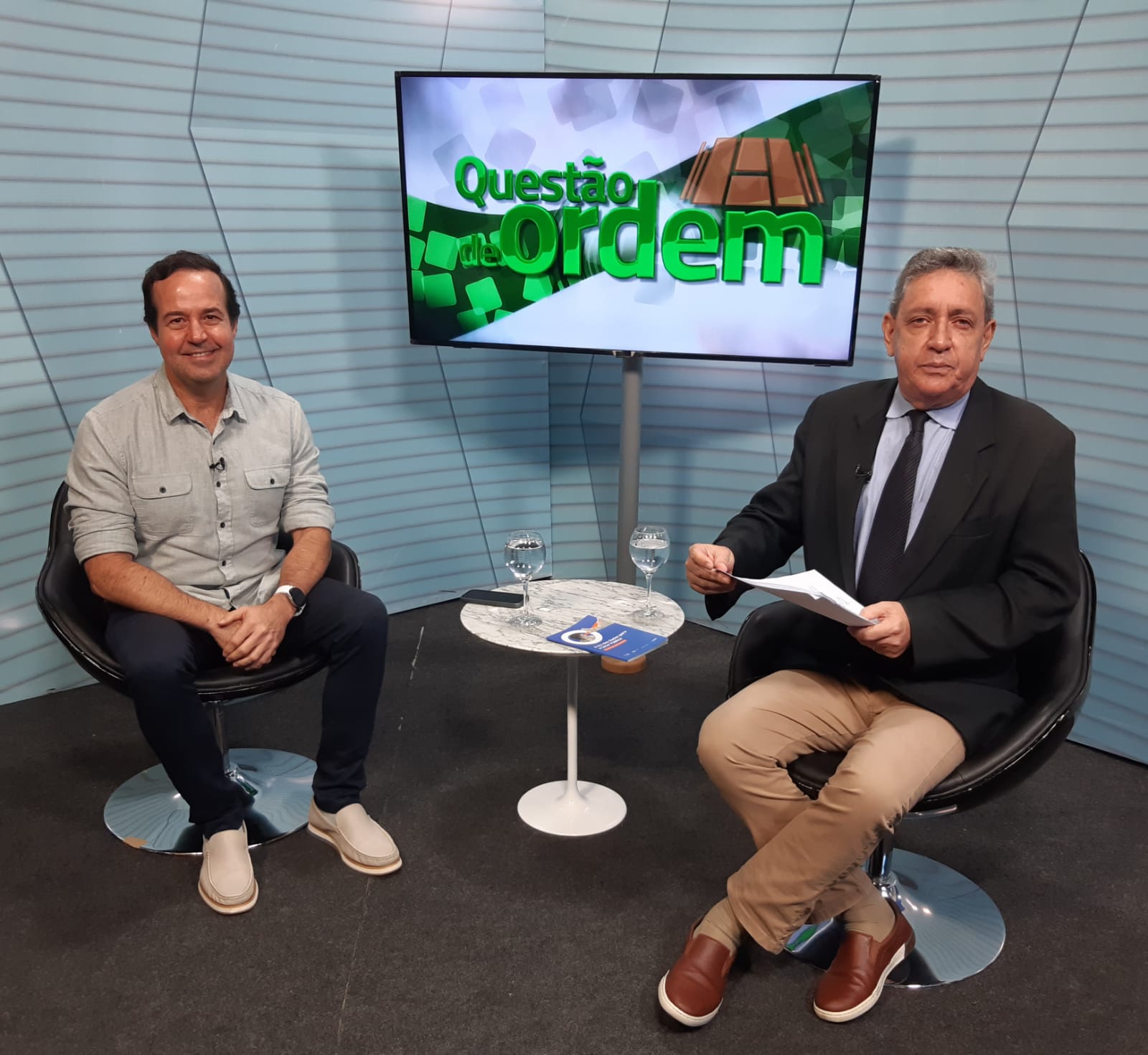 Cientista José Macêdo e jornalista Renato Abreu