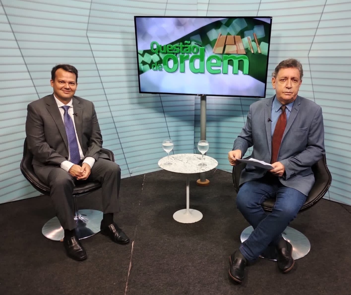 Juiz federal e professor da Uni7, George Marmelstein e jornalista Renato Abreu