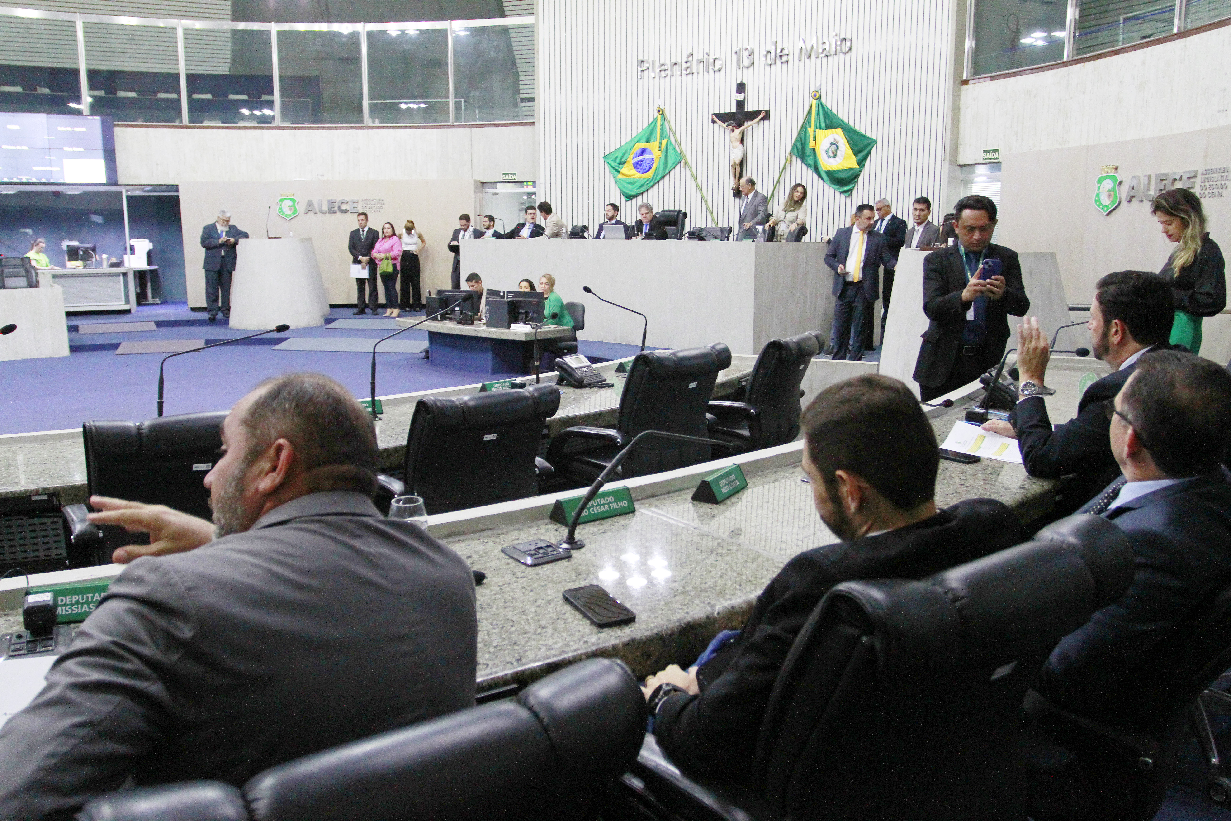 Votação durante a sessão plenária