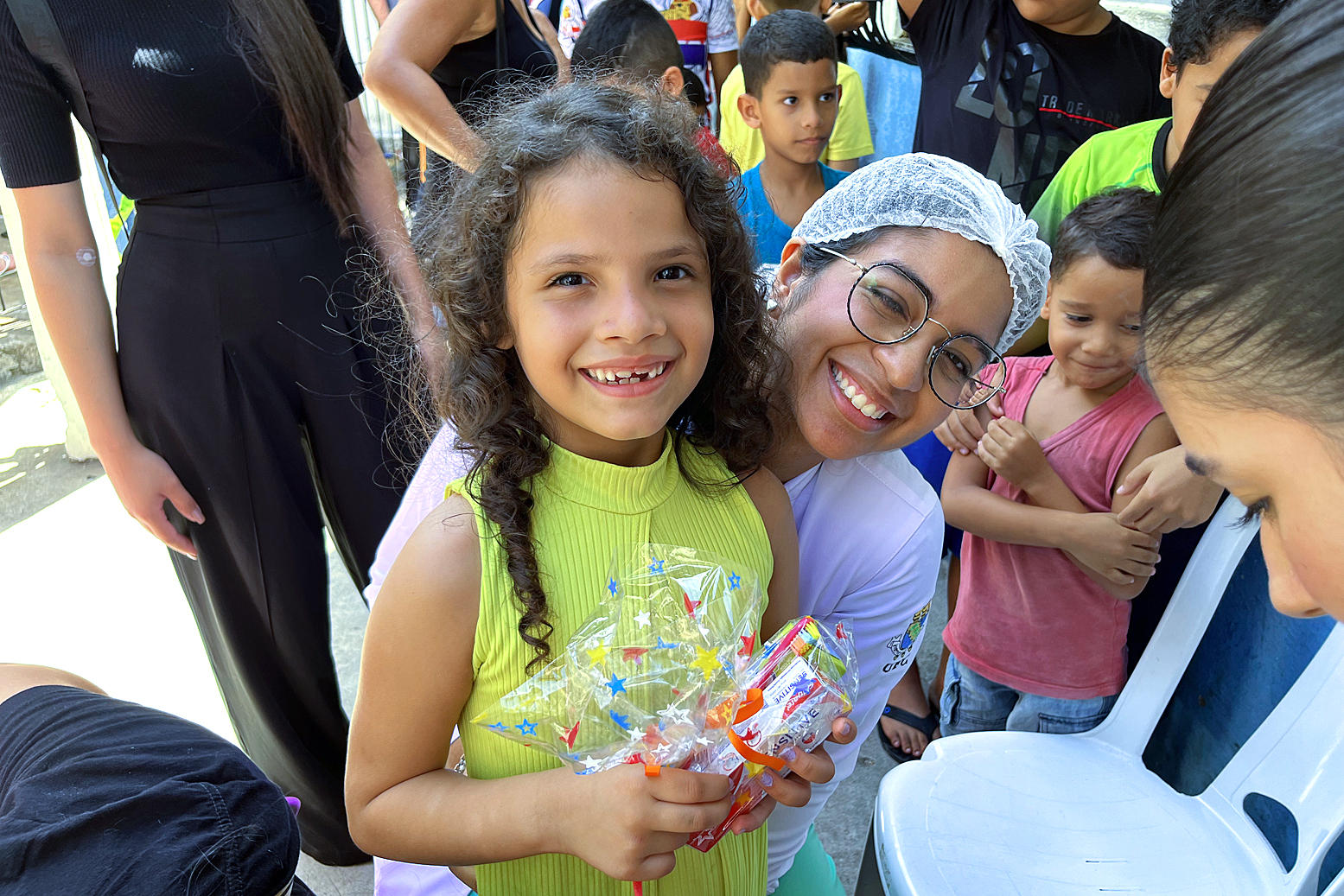 Entre os serviços, as crianças receberam orientações com cuidados da saúde bucal