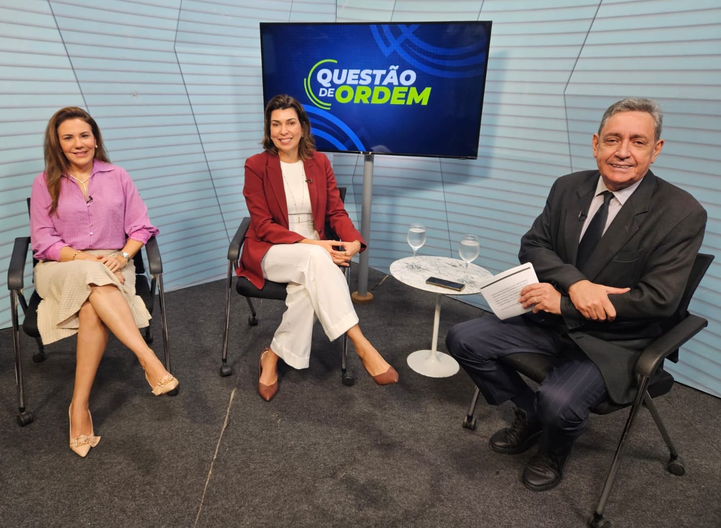 Lívia Rodrigues, Michele Camelo e Renato Abreu