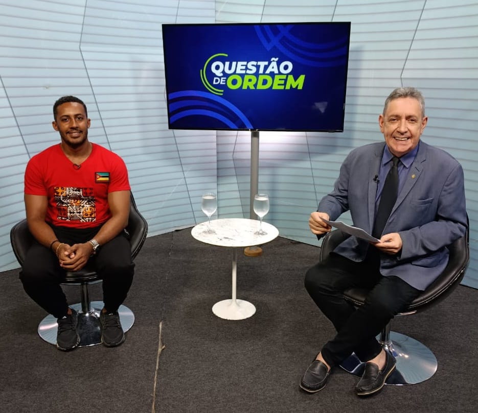 Reanto Abreu e Dário Camal no programa Questão de Ordem