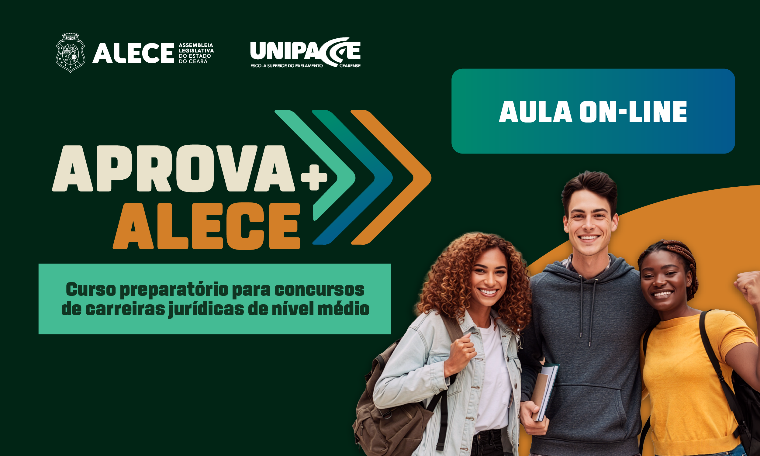 Aprova+ Alece realiza aulas on-line neste sábado em novo horário
