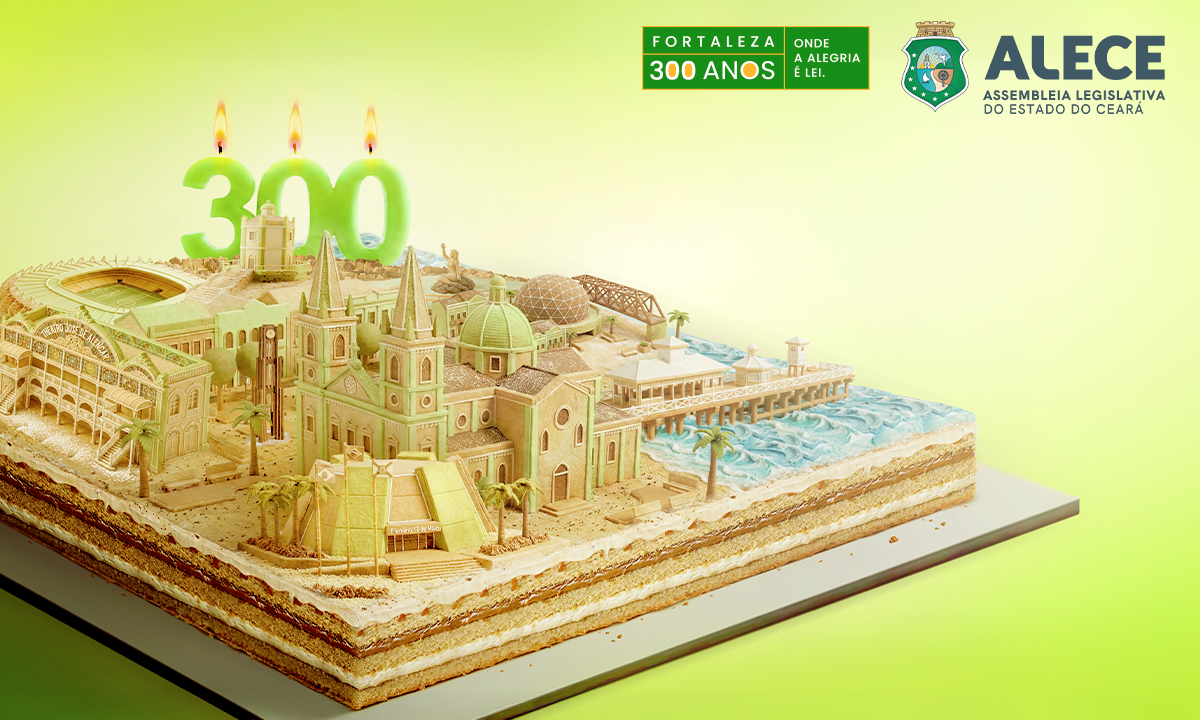 Campanha da Alece sobre os 300 anos de Fortaleza ganha prêmio publicitário