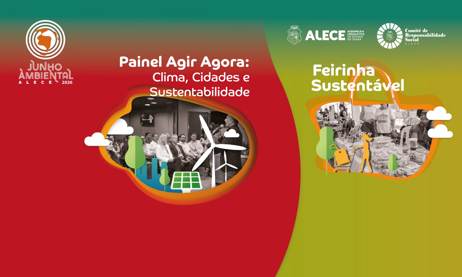 Alece promove painel sobre clima, cidades e sustentabilidade e realiza Feira Sustentável durante o Junho Ambiental