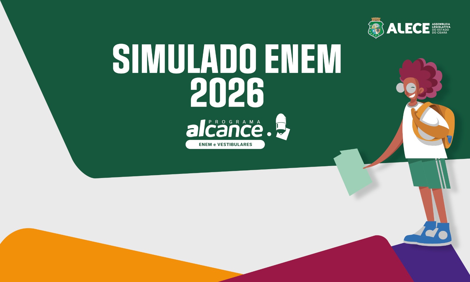 Programa Alcance realiza Simulado do Enem 2026 com 500 vagas para estudantes