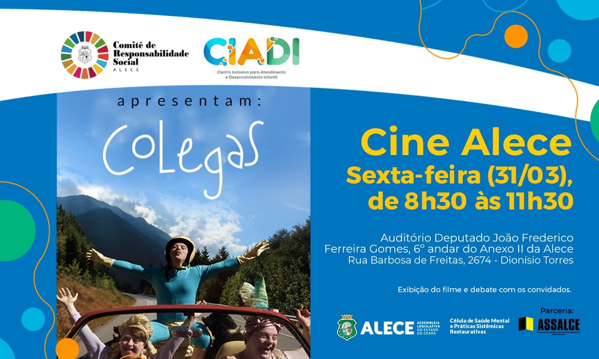 Cine Alece celebra Dia Internacional da Síndrome de Down com exibição do filme "Colegas"
