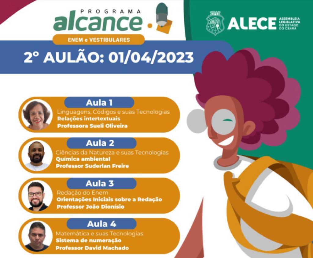 Alcance realiza aulas de Linguagens, Química, Redação e Matemática