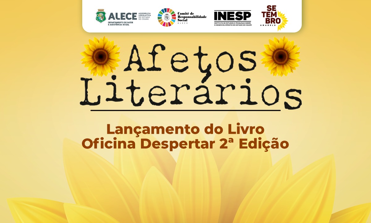Alece lança a 2ª edição do livro “Oficina Despertar” nesta terça