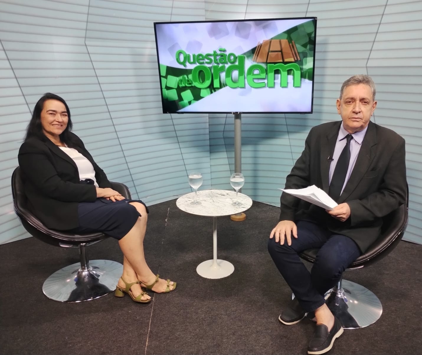 Deputada Dra. Silvana e o jornalista Renato Abreu