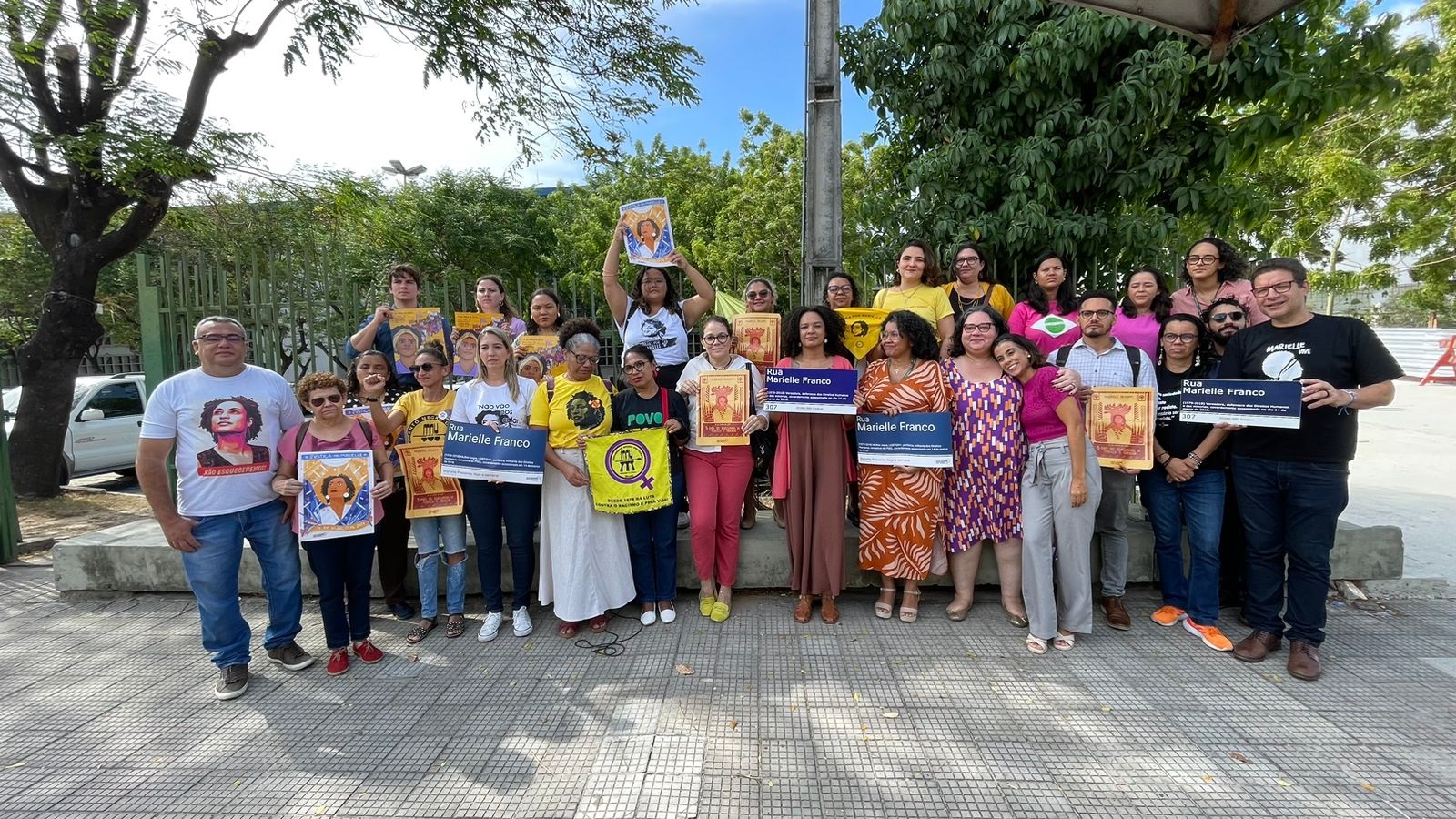 Escritório Frei Tito participa de ato por justiça para Marielle Franco e Anderson Gomes