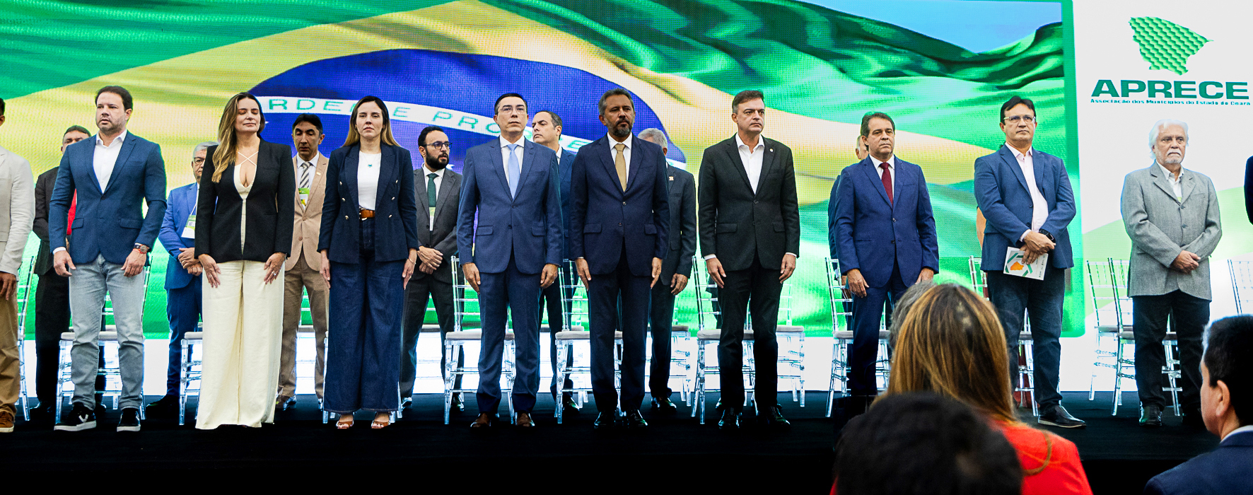 Autoridades participam da abertura do Seminário Aprece Novos Gestores 2025.