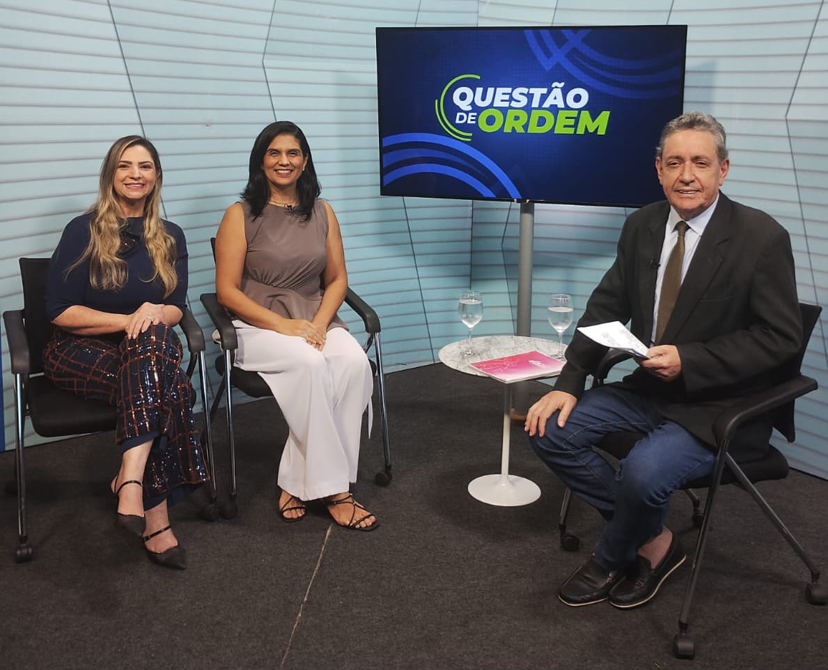 elma Machado e Viviane Vale do MMLC e jornalista Renato Abreu