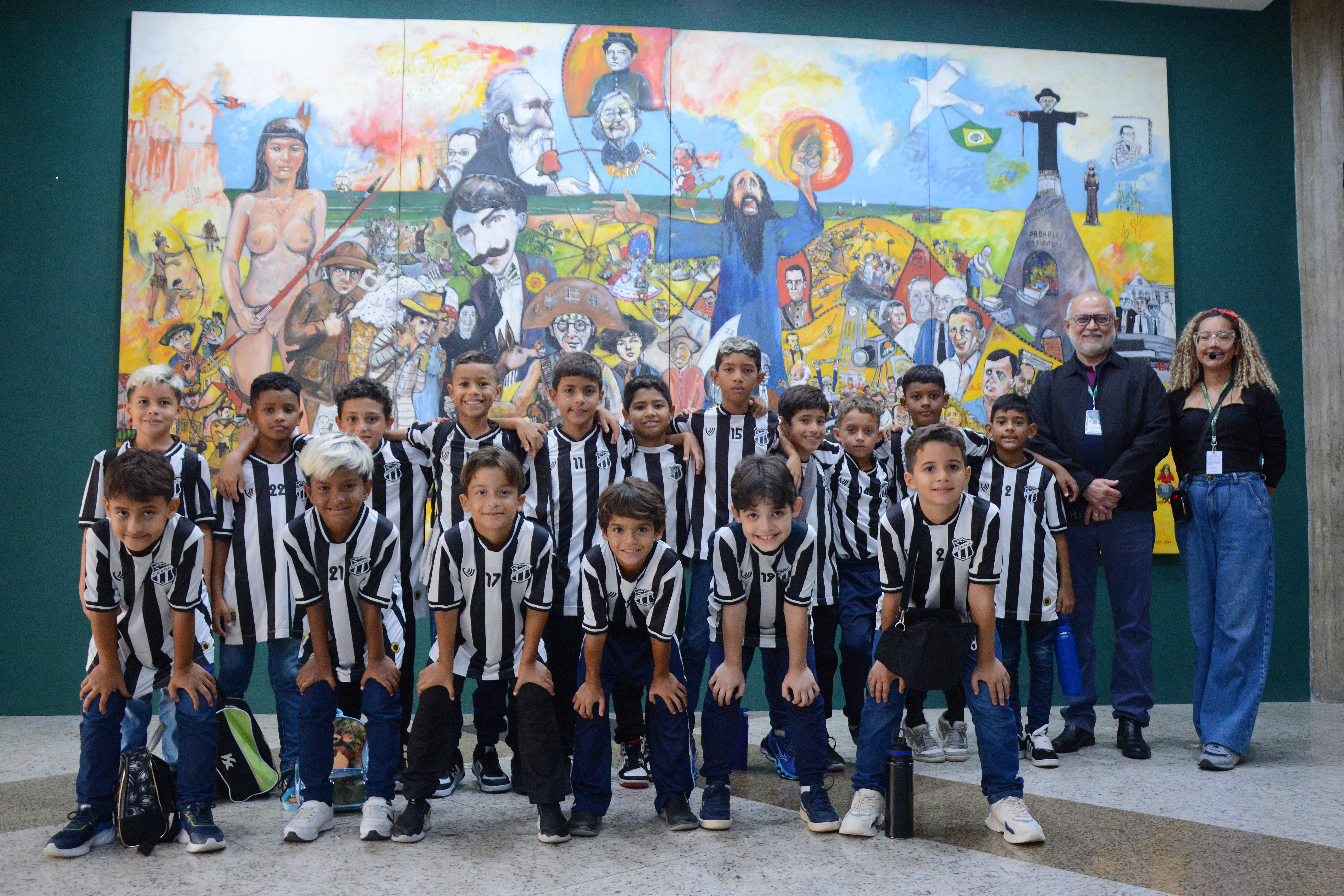 Memorial da Alece recebe os alunos da categoria sub-9 do Ceará Sporting Club   