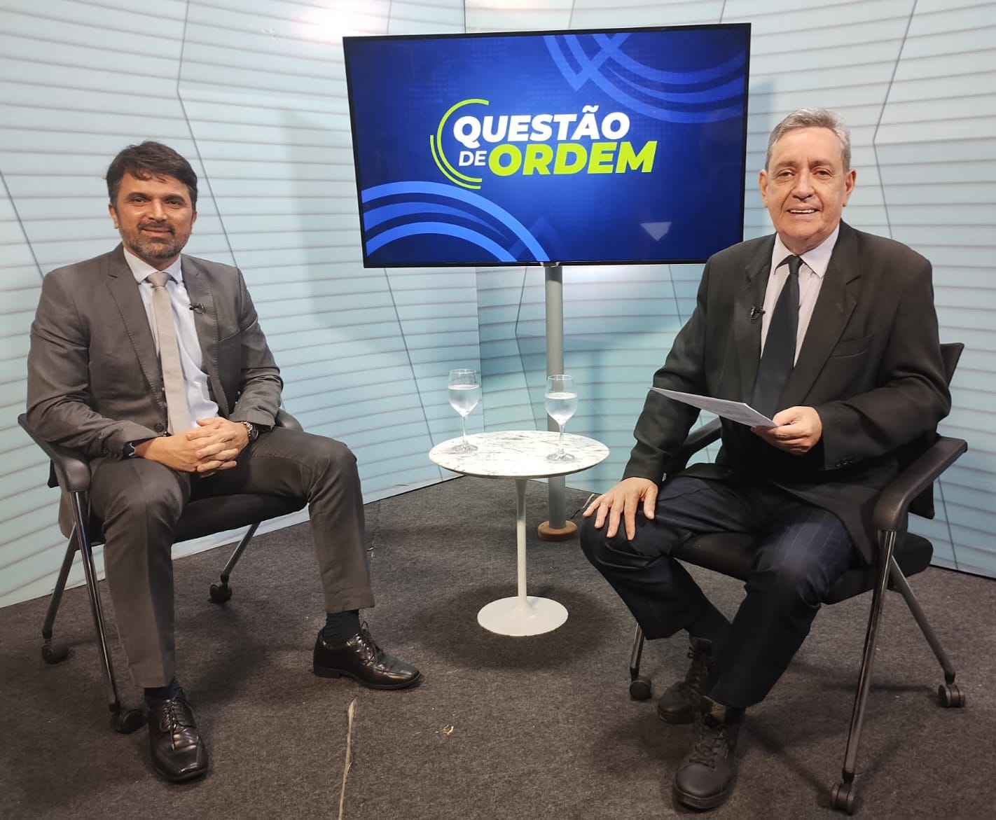 Promotor Fábio Ottoni e jornalista Renato Abreu