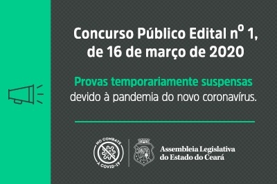 AL anuncia alteração em calendário de concurso público devido à pandemia