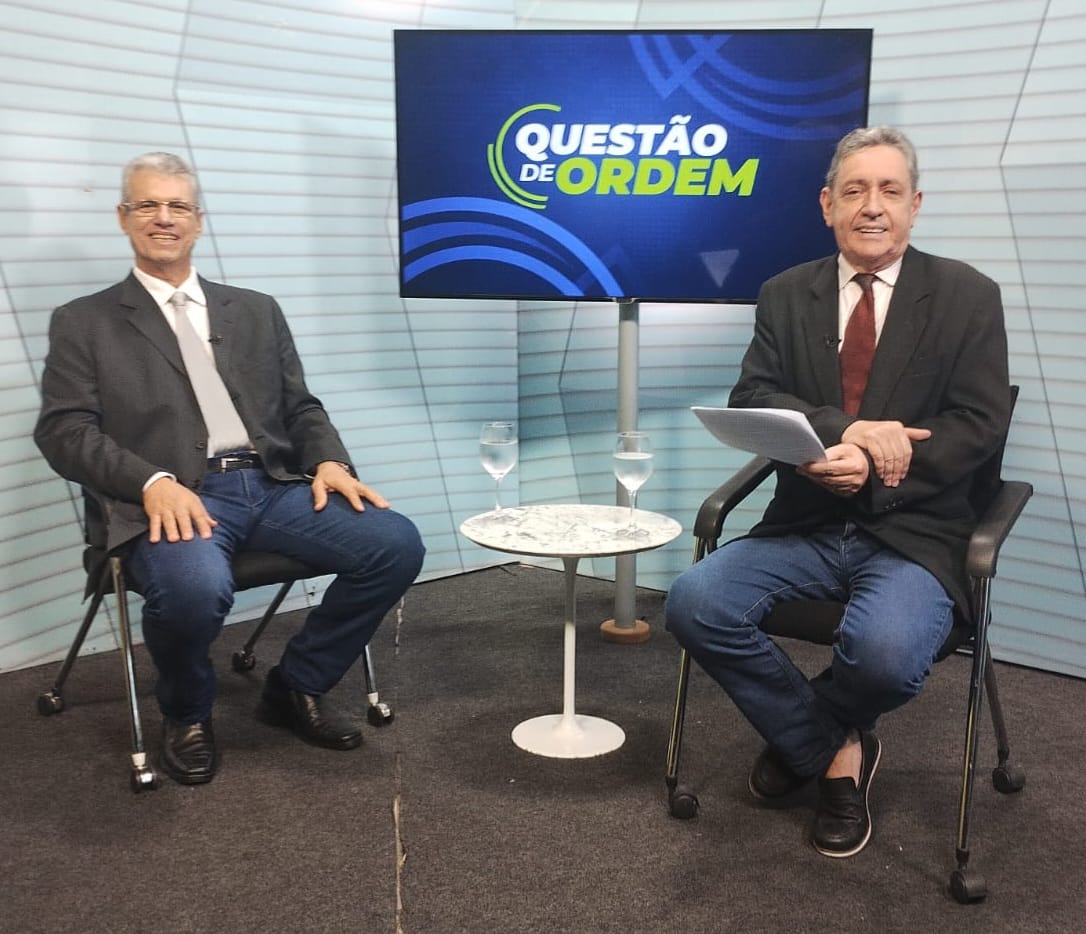 Ex-deputado Marcos Cals e jornalista Renato Aberu