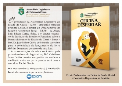 Inesp lança livro "Oficina Despertar" nesta sexta-feira